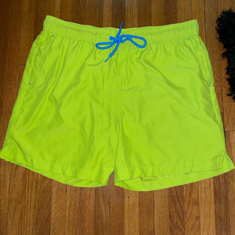 Men's Neon Green Swim Shorts